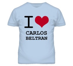 Carlos Beltran Kansas Sports I Love Heart T Shirt