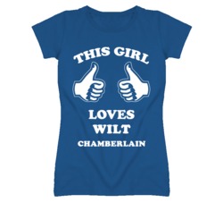 Wilt Chamberlain Kansas Sports This Girl Loves T Shirt