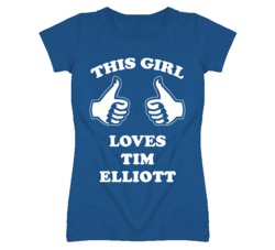 Tim Elliott Kansas Sports This Girl Loves T Shirt