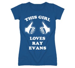 Ray Evans Kansas Sports This Girl Loves T Shirt