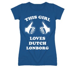 Dutch Lonborg Kansas Sports This Girl Loves T Shirt