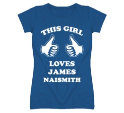 James Naismith Kansas Sports This Girl Loves T Shirt