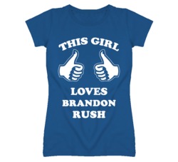 Brandon Rush Kansas Sports This Girl Loves T Shirt