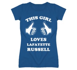 Lafayette Russell Kansas Sports This Girl Loves T Shirt