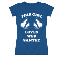 Wes Santee Kansas Sports This Girl Loves T Shirt