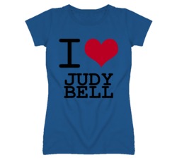 Judy Bell Kansas Sports I Love Heart Ladies Tee T Shirt