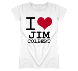 Jim Colbert Kansas Sports I Love Heart Ladies Tee T Shirt