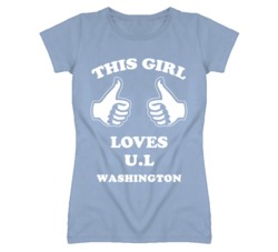 UL Washington Kansas Sports This Girl Loves T Shirt
