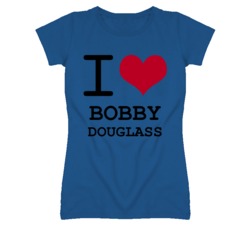 Bobby Douglass Kansas Sports I Love Heart Ladies Tee T Shirt