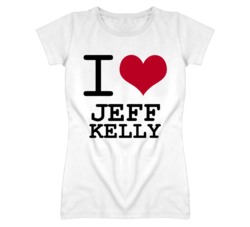 Jeff Kelly Kansas Sports I Love Heart Ladies Tee T Shirt