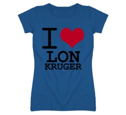 Lon Kruger Kansas Sports I Love Heart Ladies Tee T Shirt