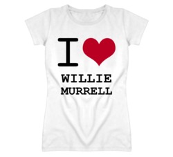 Willie Murrell Kansas Sports I Love Heart Ladies Tee T Shirt