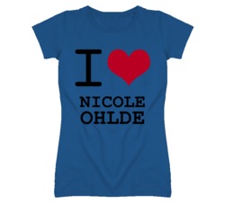 Nicole Ohlde Kansas Sports I Love Heart Ladies Tee T Shirt