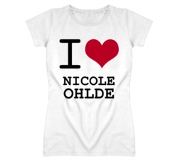 Nicole Ohlde Kansas Sports I Love Heart Ladies Tee T Shirt