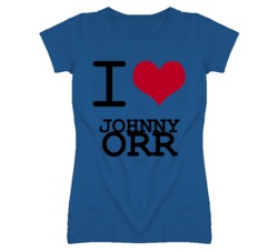 Johnny Orr Kansas Sports I Love Heart Ladies Tee T Shirt