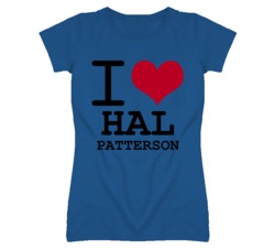 Hal Patterson Kansas Sports I Love Heart Ladies Tee T Shirt