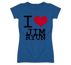 Jim Ryun Kansas Sports I Love Heart Ladies Tee T Shirt