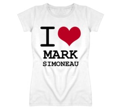 Mark Simoneau Kansas Sports I Love Heart Ladies Tee T Shirt