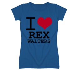 Rex Walters Kansas Sports I Love Heart Ladies Tee T Shirt