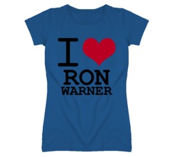 Ron Warner Kansas Sports I Love Heart Ladies Tee T Shirt