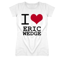 Eric Wedge Kansas Sports I Love Heart Ladies Tee T Shirt
