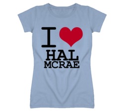 Hal Mcrae Kansas Sports I Love Heart Ladies Tee T Shirt