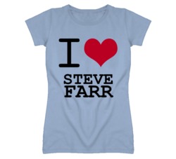 Steve Farr Kansas Sports I Love Heart Ladies Tee T Shirt