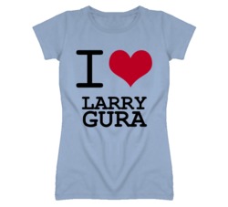 Larry Gura Kansas Sports I Love Heart Ladies Tee T Shirt