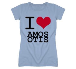 Amos Otis Kansas Sports I Love Heart Ladies Tee T Shirt