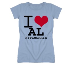 Al Fitzmorris Kansas Sports I Love Heart Ladies Tee T Shirt
