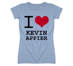 Kevin Appier Kansas Sports I Love Heart Ladies Tee T Shirt