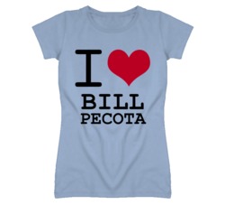 Bill Pecota Kansas Sports I Love Heart Ladies Tee T Shirt