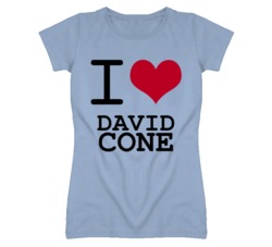 David Cone Kansas Sports I Love Heart Ladies Tee T Shirt