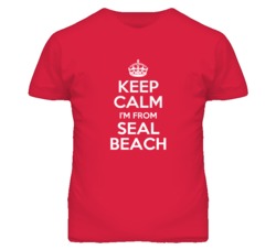 Seal Beach Orange California Keep Calm Parody T Shirt