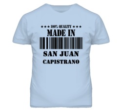 San Juan Capistrano Orange California Made In Born T Shirt