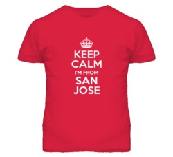 San Jose Santa Clara California Keep Calm Parody T Shirt
