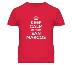 San Marcos San Diego California Keep Calm Parody T Shirt