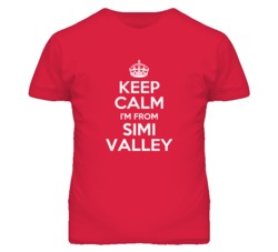 Simi Valley Ventura California Keep Calm Parody T Shirt