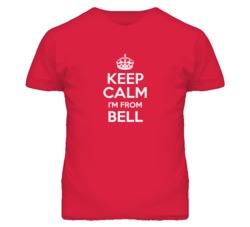 Bell Los Angeles California Keep Calm Parody T Shirt