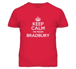 Bradbury Los Angeles California Keep Calm Parody T Shirt