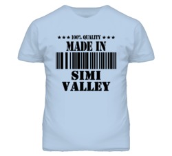 Simi Valley Ventura California Made In Born T Shirt