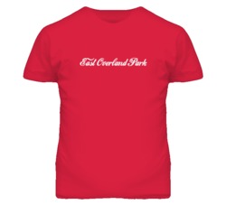 East Overland Park Kansas Coca Loki Font T Shirt