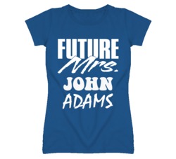 John Adams Kansas Sports I Love Heart T Shirt