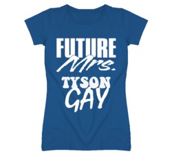 Tyson Gay Kansas Sports I Love Heart T Shirt