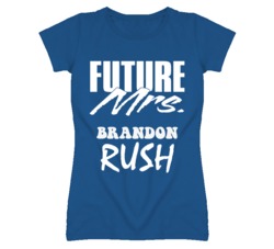 Brandon Rush Kansas Sports I Love Heart T Shirt