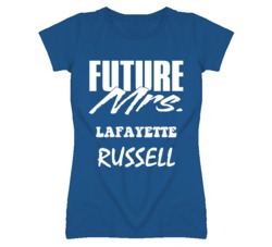 Lafayette Russell Kansas Sports I Love Heart T Shirt