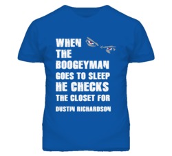 Dustin Richardson Kansas Sports Boogeyman Funny Fear T Shirt