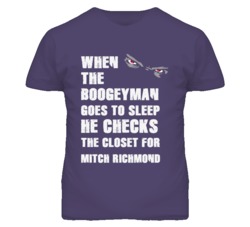 Mitch Richmond Kansas Sports Boogeyman Funny Fear T Shirt
