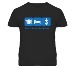 South Lake Waukomis Missouri Eat sleep Soccer T Shirt