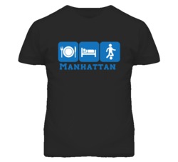 Manhattan Kansas Eat sleep Soccer T Shirt